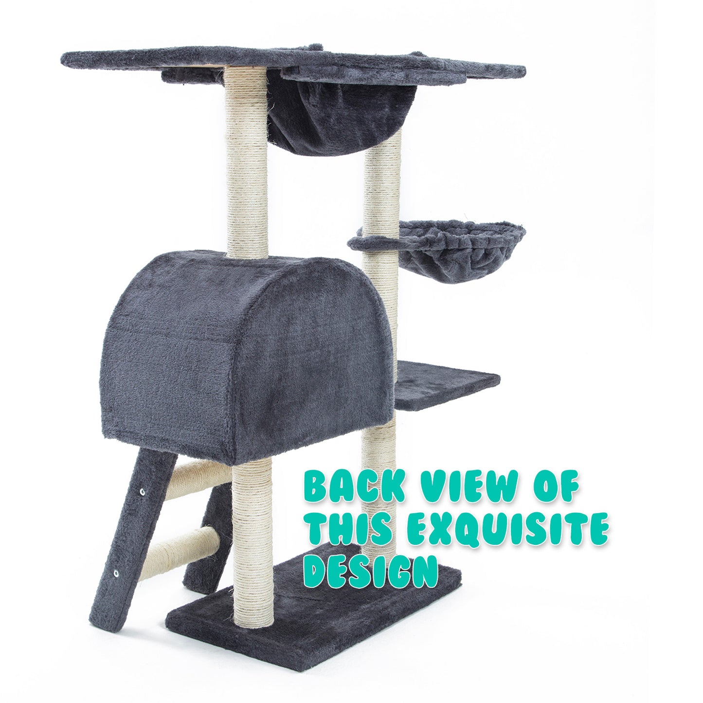 Cat Tree Multi Level Scratcher ATACAMA 100cm GREY