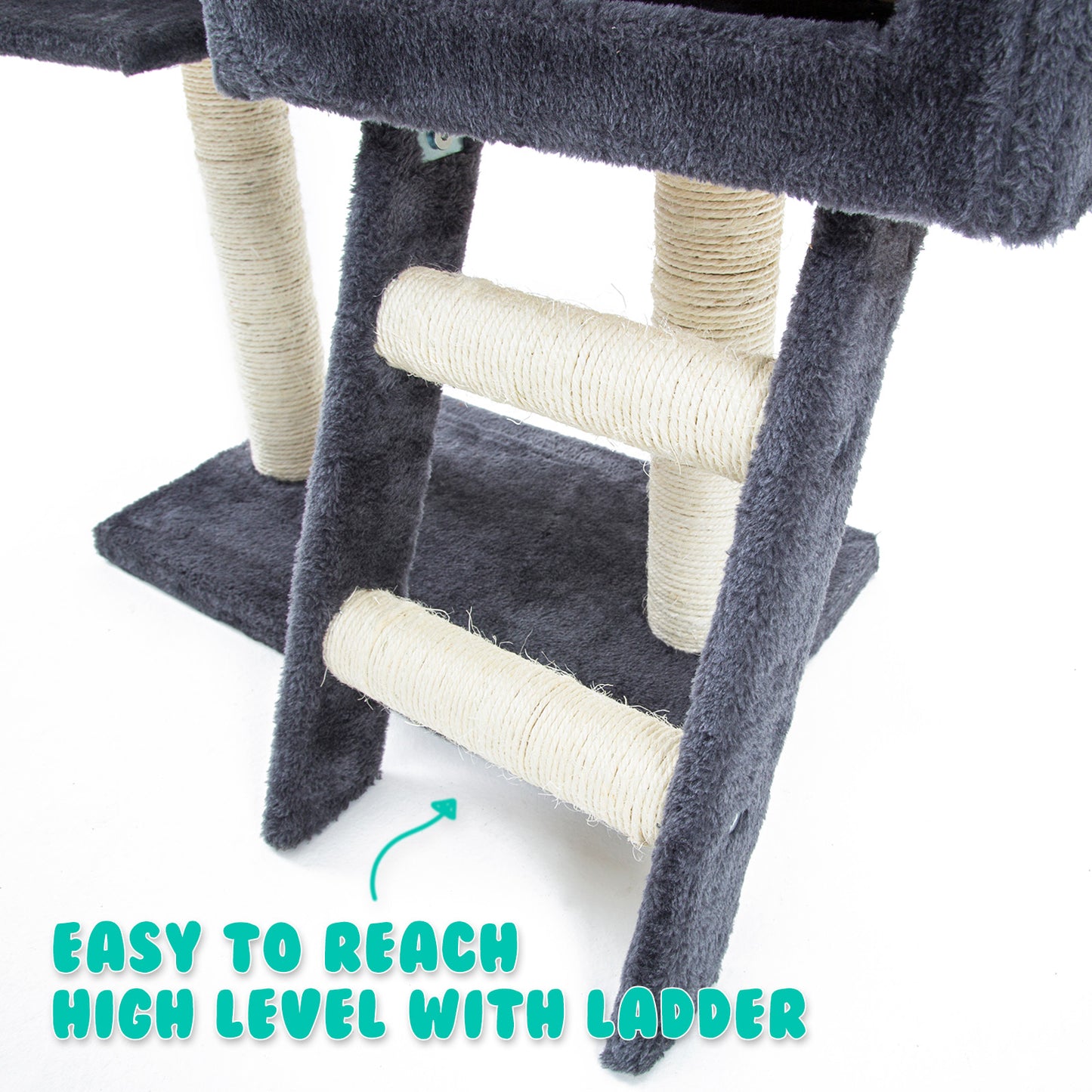 Cat Tree Multi Level Scratcher ATACAMA 100cm GREY