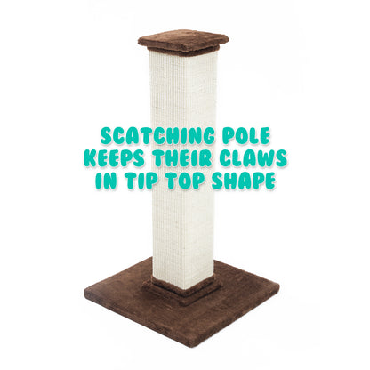 Cat Tree Pole Scratcher NOPPO 92cm BROWN