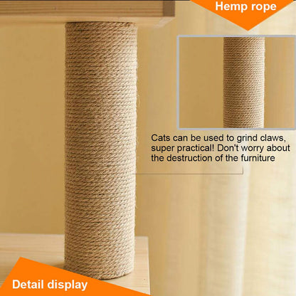 Modern Multi-Level Cats Tree Kittens Scratching Posts Sisal Rope Soft Nest Bed Cat Furniture Tree