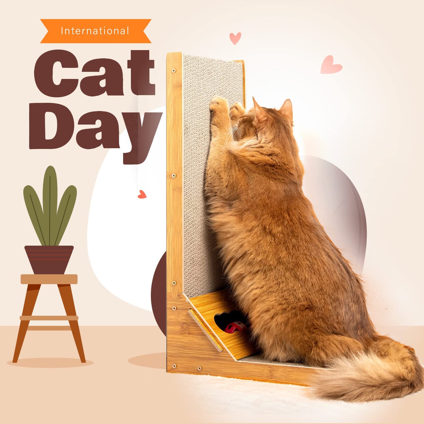 Cat Scratcher Pad L Shape Scratching Board Post Cardboard Cat Scratcher Indoor Kitten Scratch