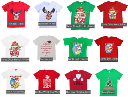 New Funny Adult Xmas Christmas T Shirt Tee Mens Womens 100% Cotton Jolly Ugly, This Guy Needs a Beer!, L