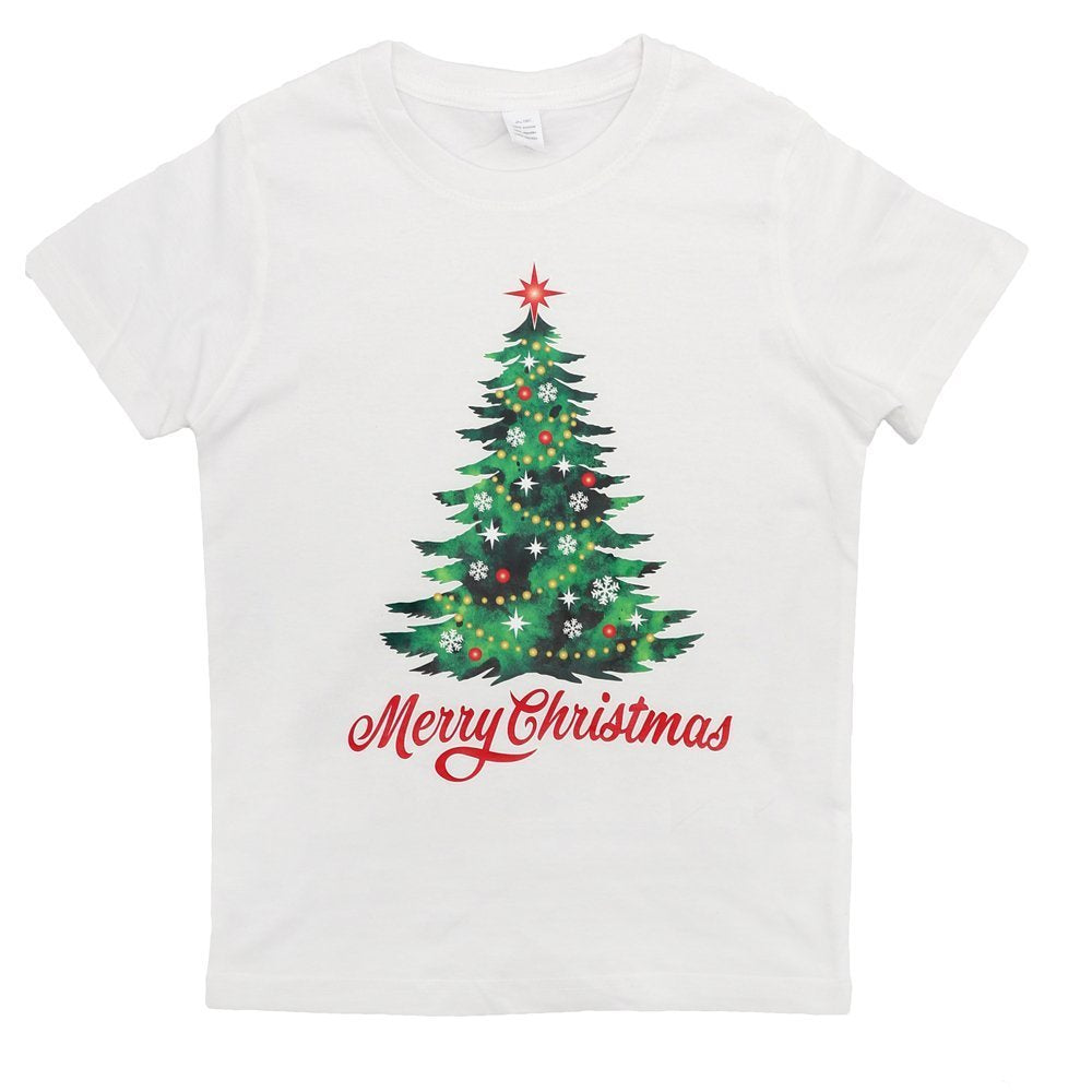 New Funny Adult Xmas Christmas T Shirt Tee Mens Womens 100% Cotton Jolly Ugly, Tree (White), XS