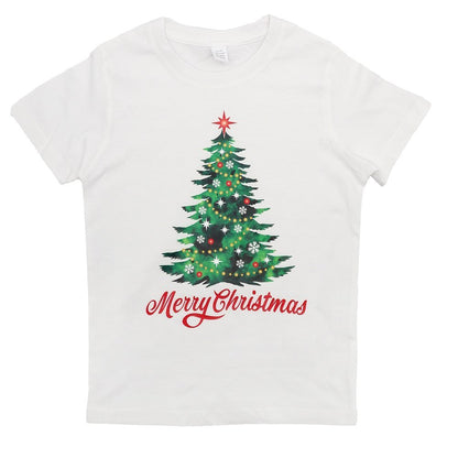 New Funny Adult Xmas Christmas T Shirt Tee Mens Womens 100% Cotton Jolly Ugly, Tree (White), S