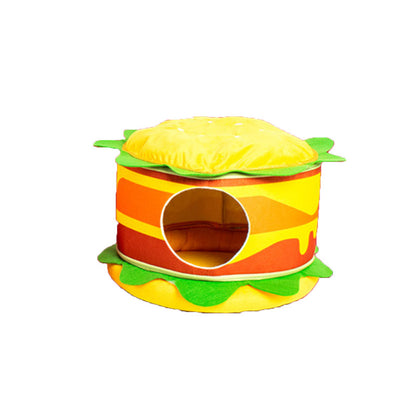 Washable Hamburger Pet Cat Dogs Bed