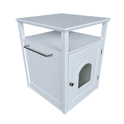 Jasper 2 Cat Litter Cabinet, White