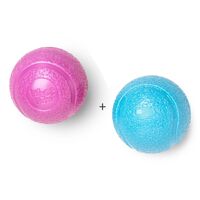 West Paw Boundr Fetch Dog Toys - Pack of 2 Balls - Guaranteed Tough