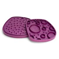 West Paw Feast Lick Mat Slow Feeder for Dogs - Bubbles