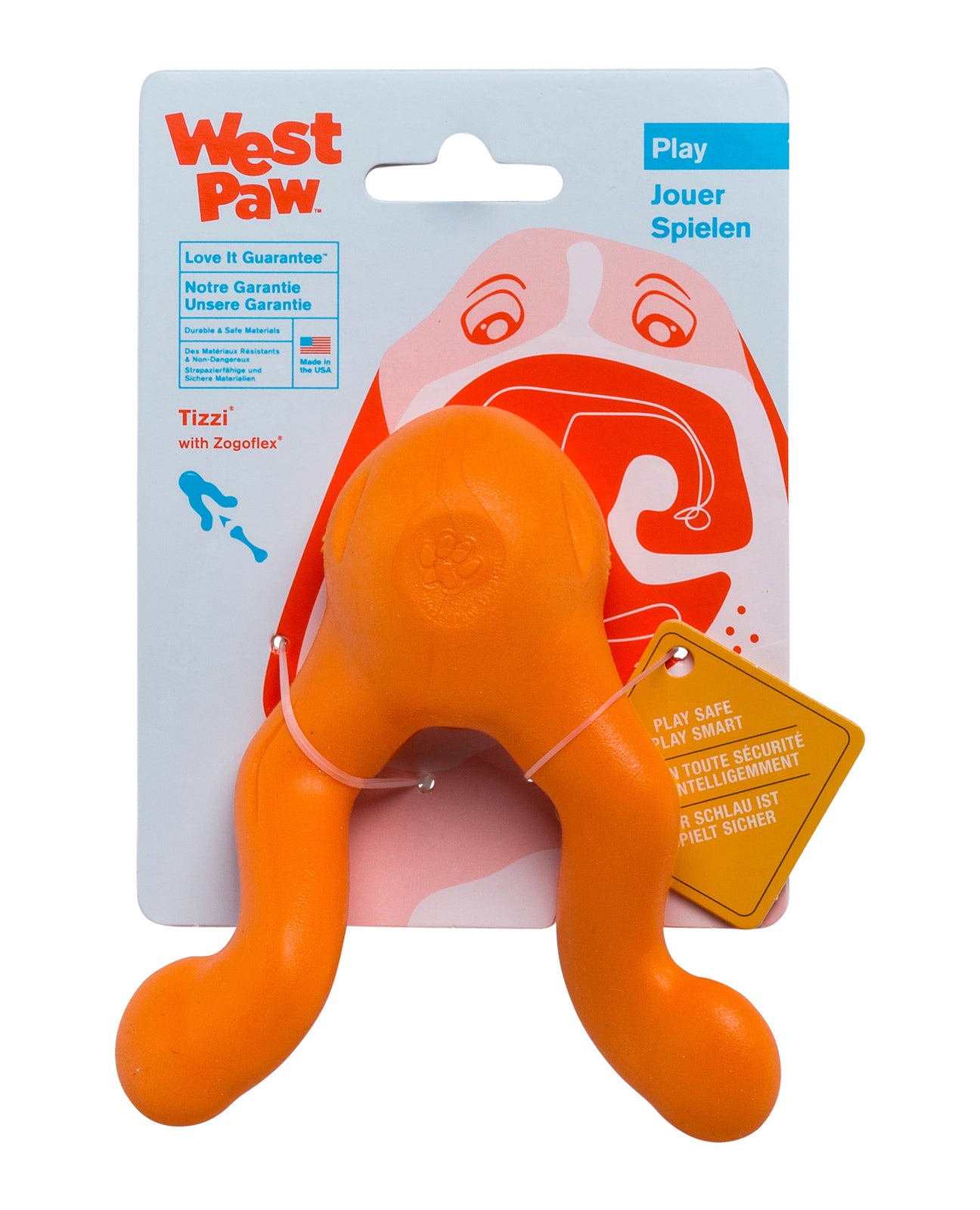 West Paw Tizzi Treat & Tug Toy for Tough Dogs