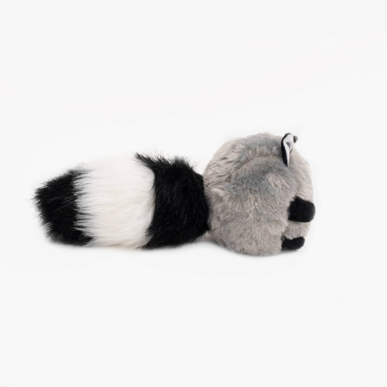 Zippy Paws Bushy Throw Crinkly Plush Fetch Dog Toy - Raccoon