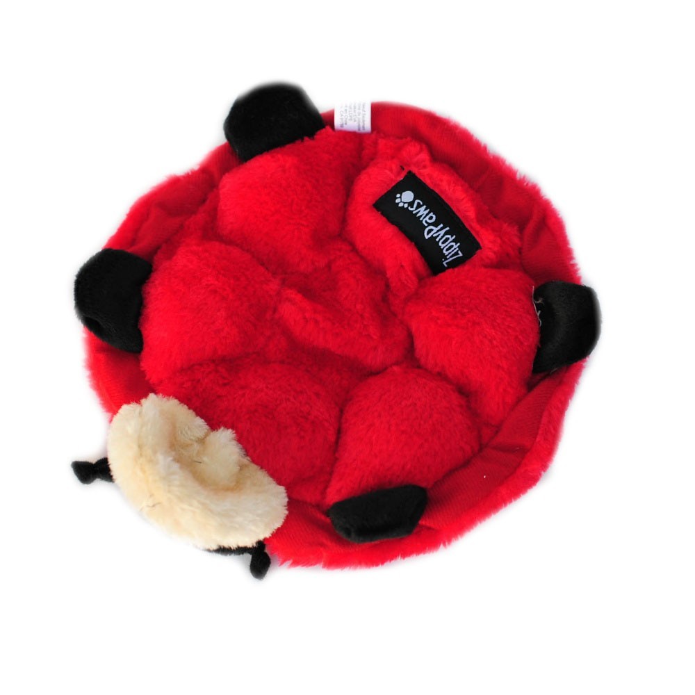 Zippy Paws Squeakie Crawler No Stuffing Speaker Dog Toy - Betsy the Ladybug