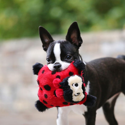 Zippy Paws Squeakie Crawler No Stuffing Speaker Dog Toy - Betsy the Ladybug