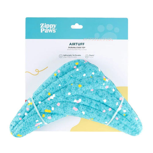 Zippy Paws AirTuff Puncture Resistant Floating Dog Toy - Boomerang