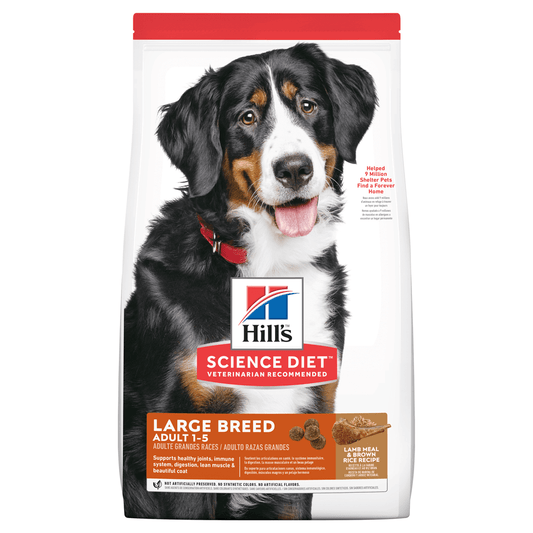 Hill's - Adult Dog - (1-5) - Large Breed - Lamb & Rice - 14.97kg