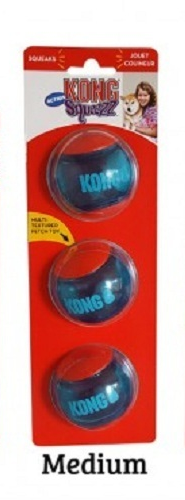 3 x KONG Squeezz Action Red Medium