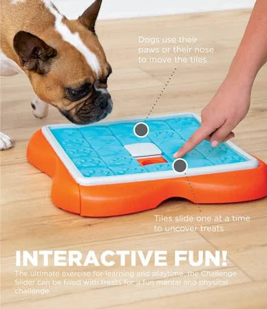 Nina Ottosson Challenge Slider Treat Dispensing Interactive Dog Game Level 2