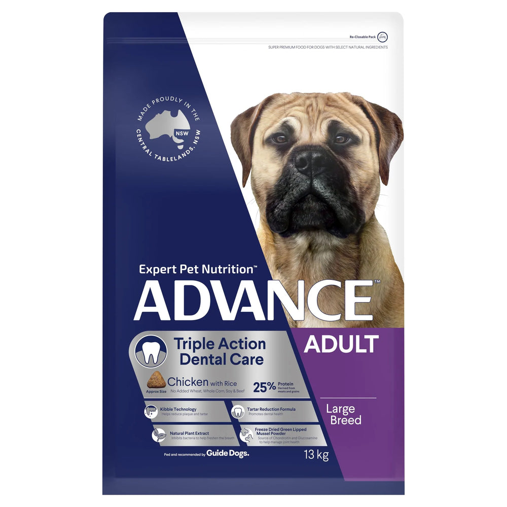 Advance – Adult Dog – Large Breed - Triple Action Dental Care - 13kg