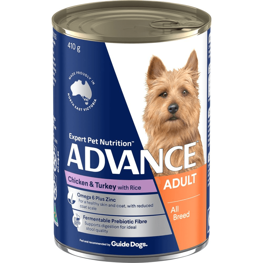 Advance - Adult Dog - Wet Food - Chicken, Turkey & Rice - 12 x 410gms